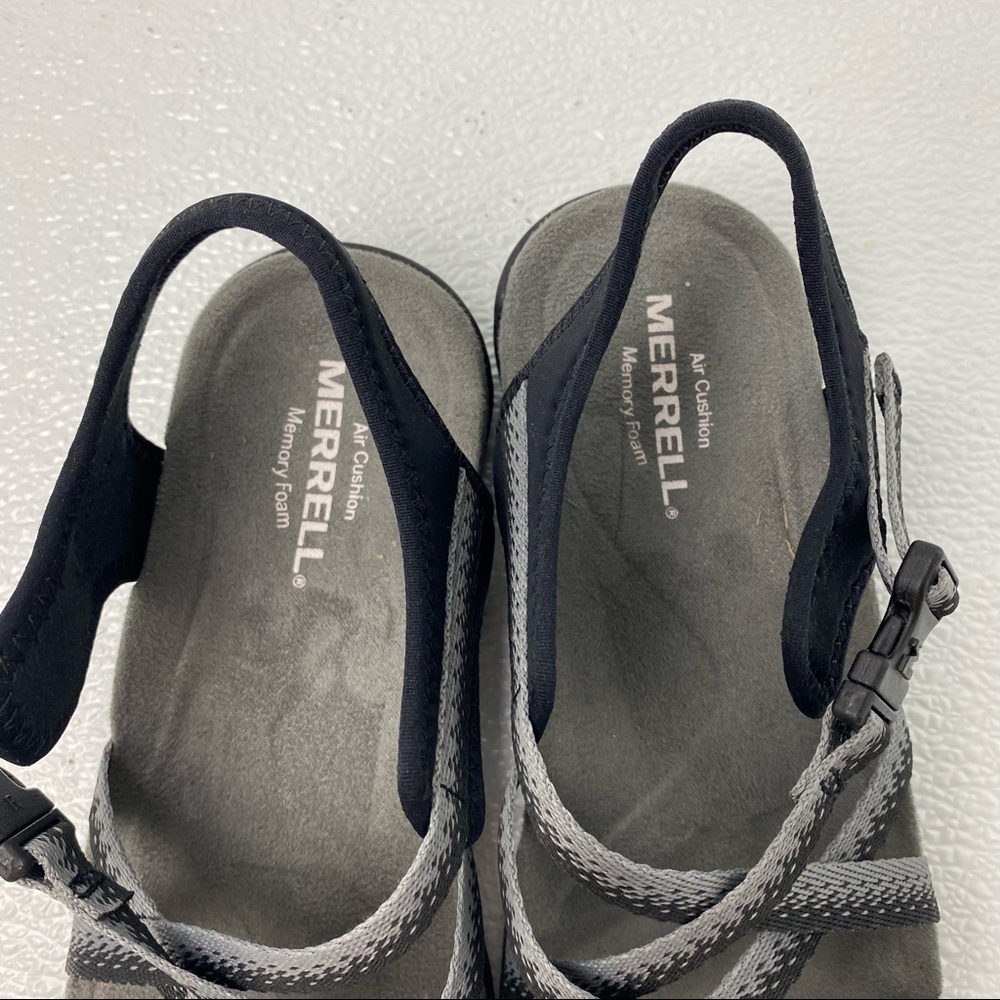 NEW MERRELL District Muri Lattice Sandals Womens Black Gray 5 - Picture 3 of 7